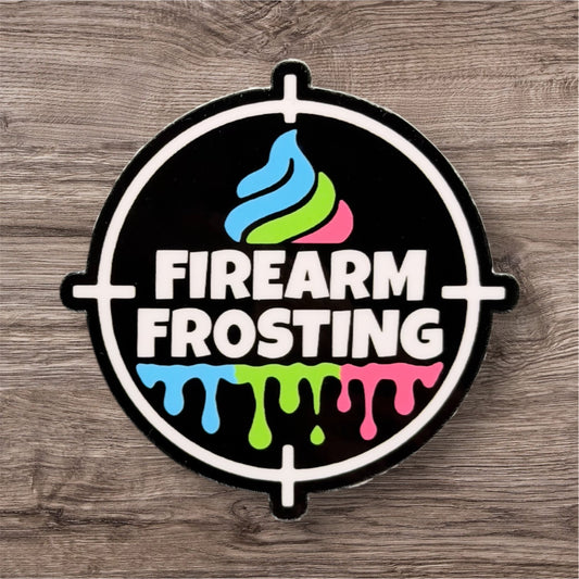 Tri-Color Logo Sticker (Black)