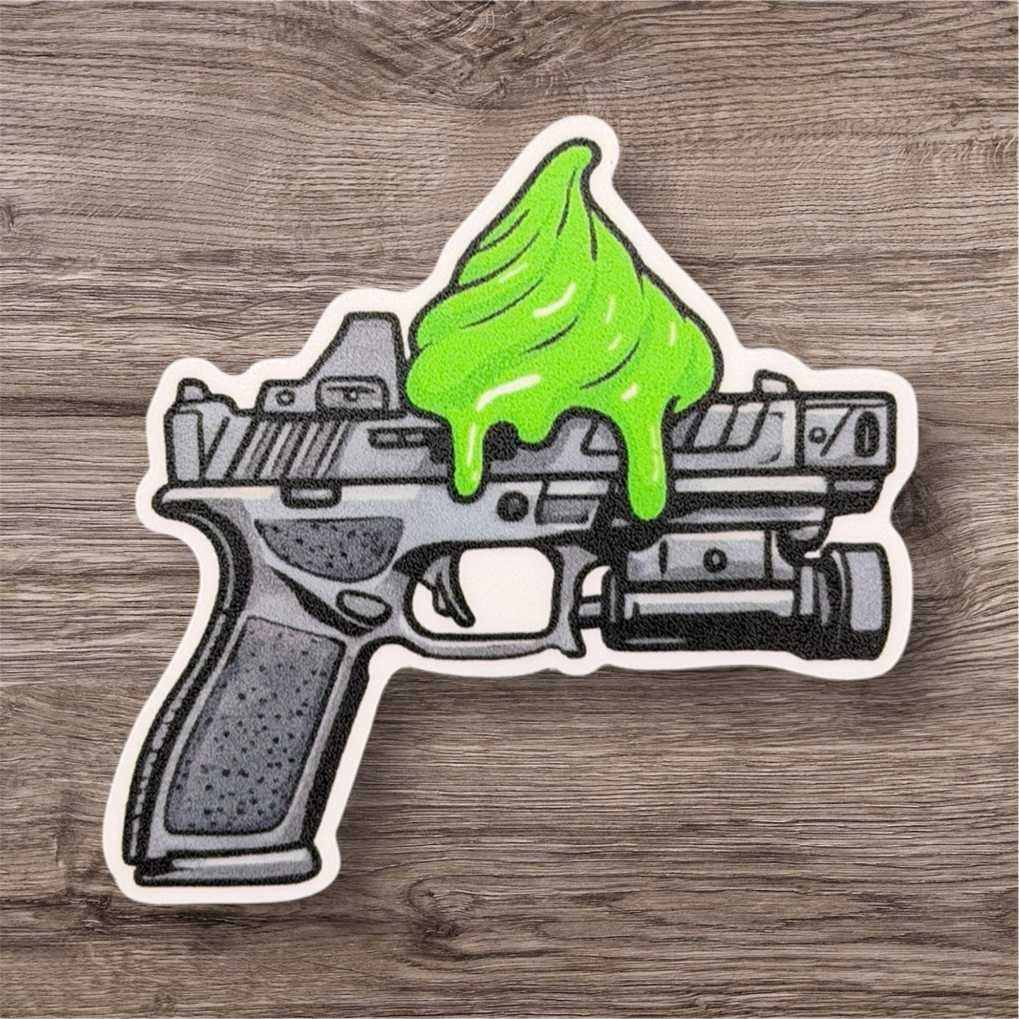 Individual Frosted Pistol Stickers