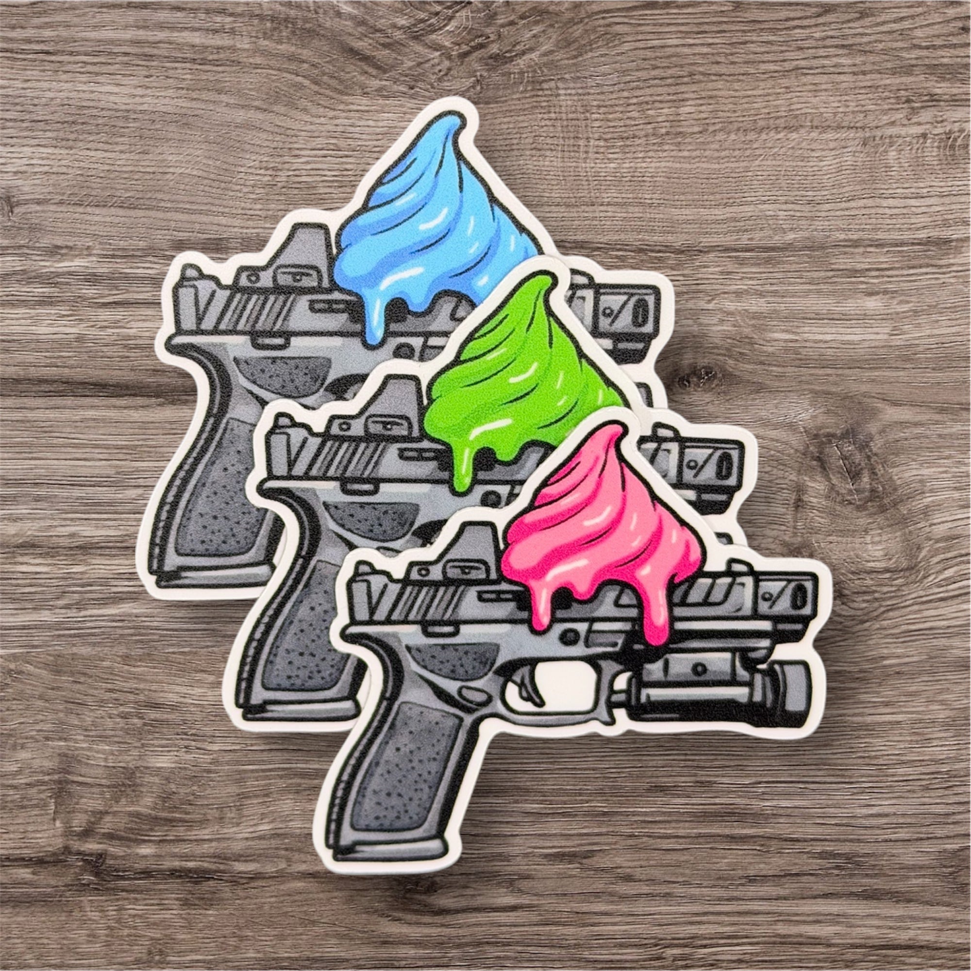 Frosted Pistol Sticker Pack – Firearm Frosting