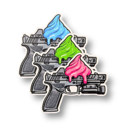 Frosted Pistol Sticker Pack