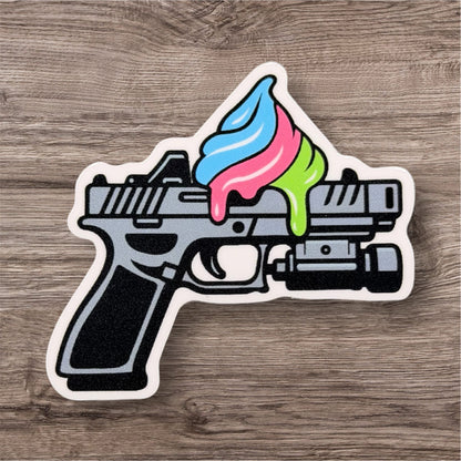 Individual Frosted Pistol Stickers