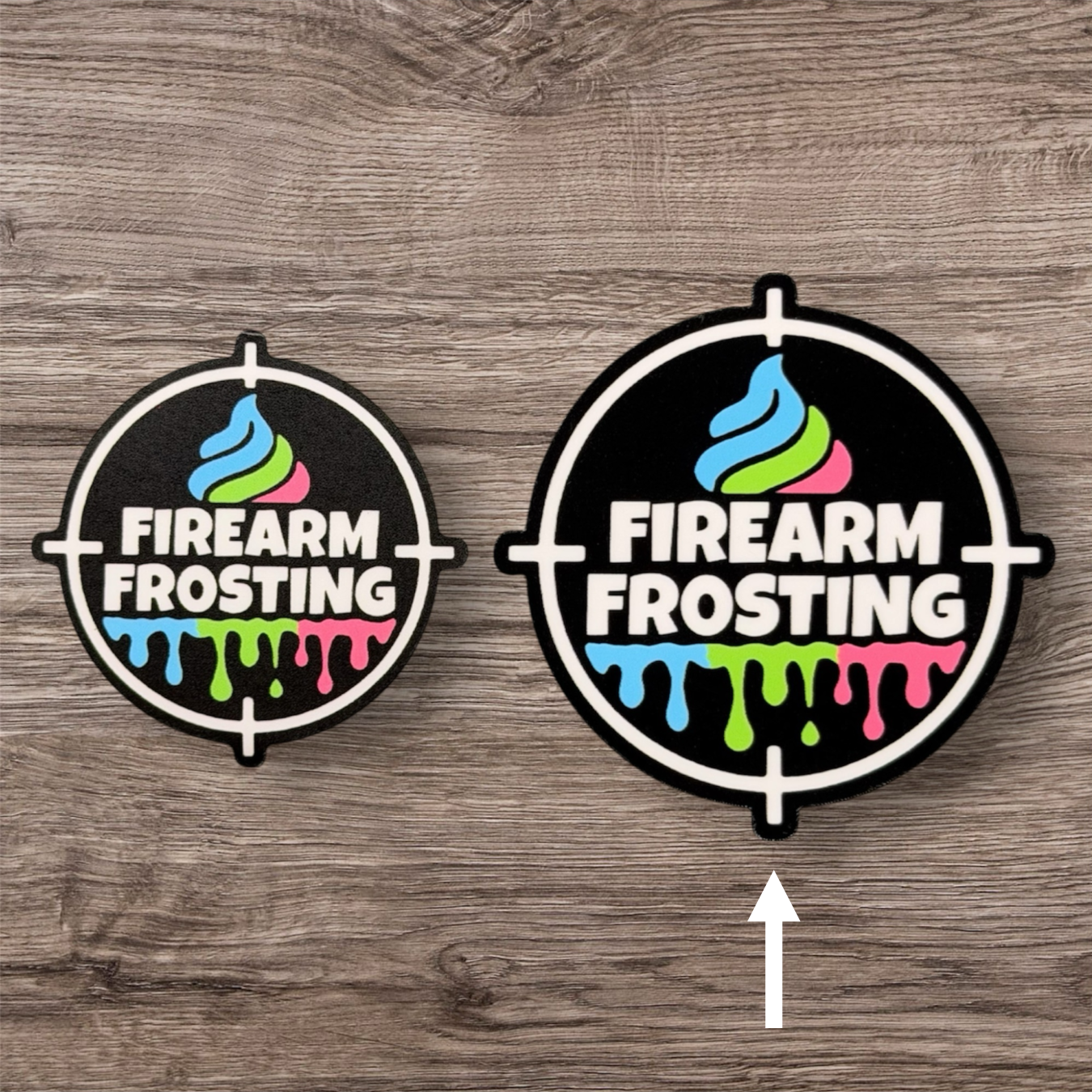 Tri-Color Logo Sticker (Black)