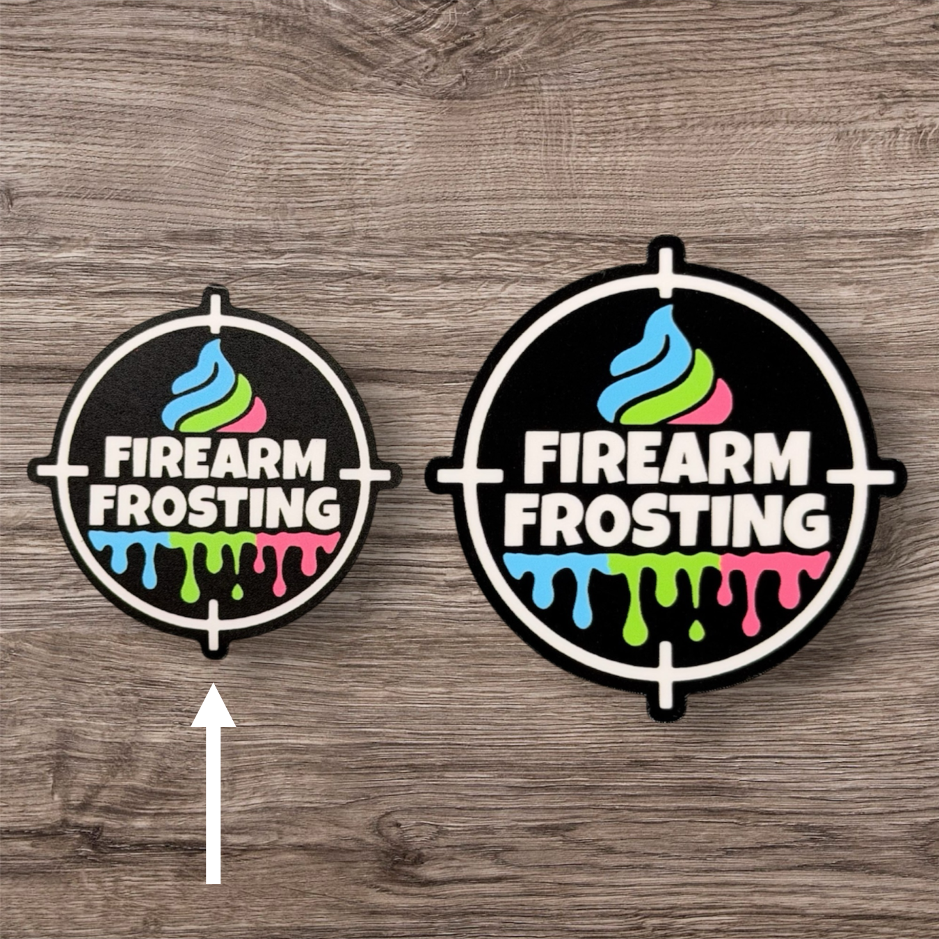 Tri-Color Logo Sticker (Black)